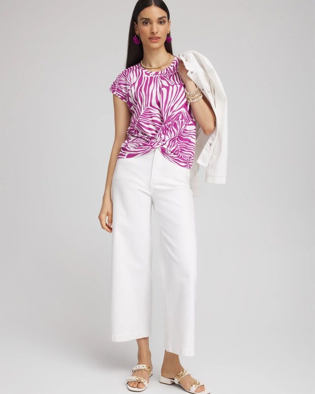 Jungle Inverted Knot Front Tee - image 2
